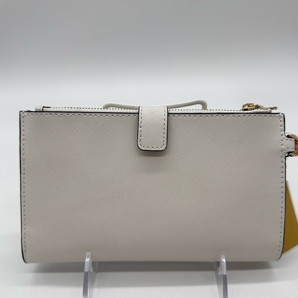 Michael Kors Large Double Zip Wallet Wristlet White - Picture 5 of 11